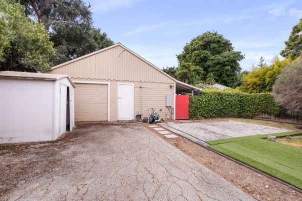 Backyard, Detached Garage, Exterior