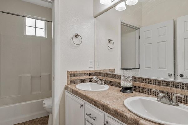 Bathroom, Dual Sink Vanities, Interior, Tile Countertops