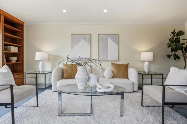 Interior, Living room, Recessed Lighting