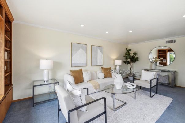 Interior, Living room, Recessed Lighting