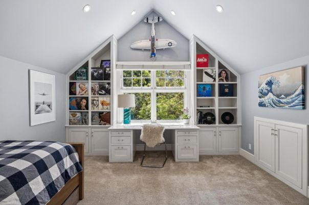 Bedroom, Home Office, Interior, Recessed Lighting