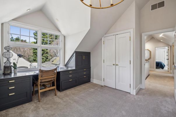 Home Office, Interior, Recessed Lighting