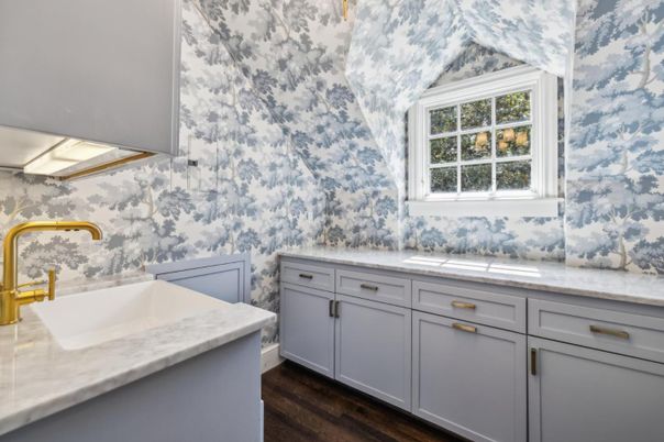 Bathroom, Interior, Wood Texture Flooring
