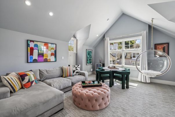 Interior, Living room, Recessed Lighting