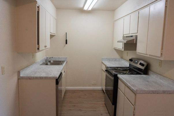 Interior, Kitchen, Wood Texture Flooring