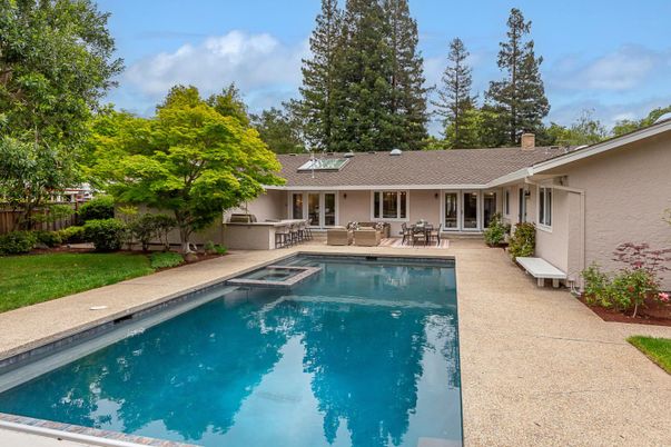 Exterior, Pool, Solar Panels
