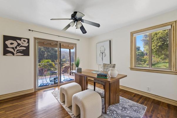 Home Office, Interior, Wood Texture Flooring