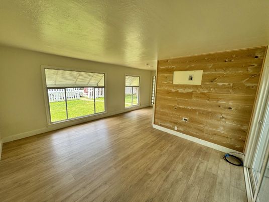 Empty room, Interior, Wood Texture Flooring, Wooden Walls