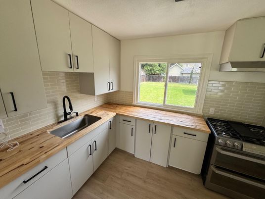 Interior, Kitchen, Wood Texture Flooring