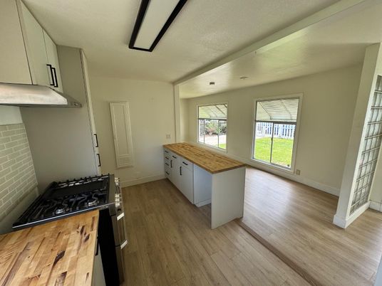 Interior, Kitchen, Wood Texture Flooring