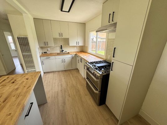 Interior, Kitchen, Wood Texture Flooring