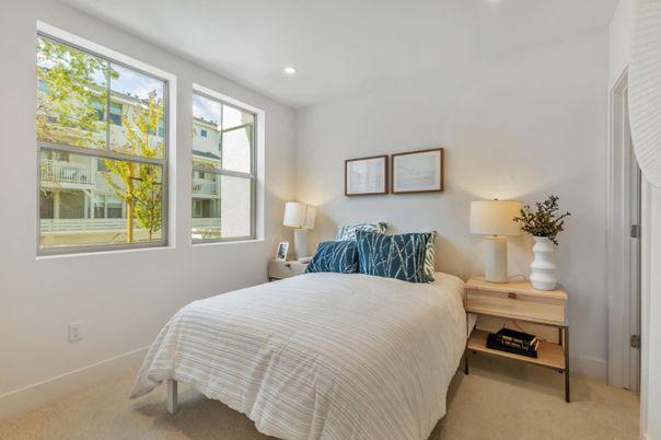Bedroom, Interior, Recessed Lighting