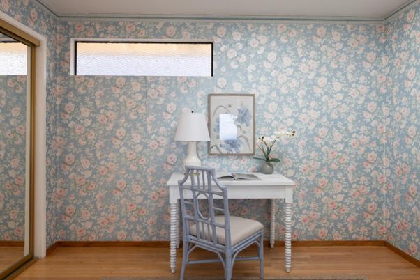 Home Office, Interior, Wood Texture Flooring
