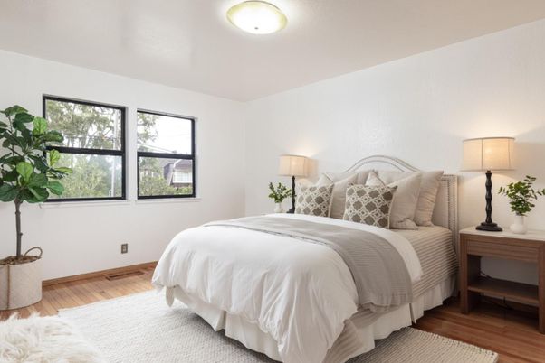 Bedroom, Interior, Wood Texture Flooring