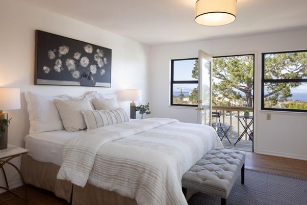 Bedroom, Interior, Water, Wood Texture Flooring
