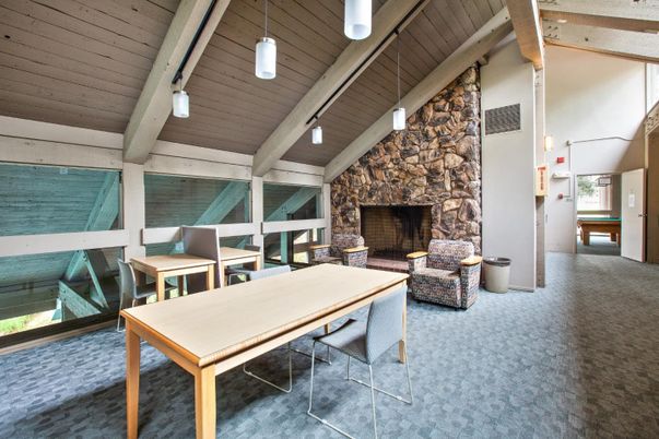 Fireplace, Interior, Pendant Lights, Stone Walls, Wooden Beams, Wooden Ceilings
