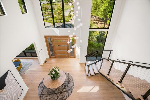 Interior, Pendant Lights, Wood Texture Flooring