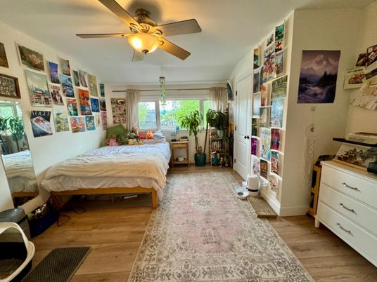 Bedroom, Interior, Wood Texture Flooring