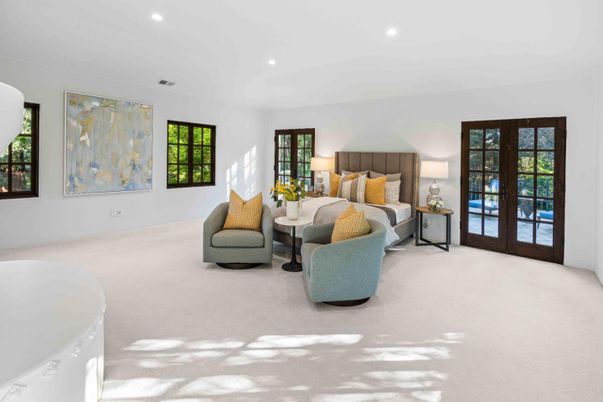 Bedroom, Interior, Recessed Lighting