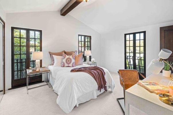 Bedroom, Interior, Wooden Beams