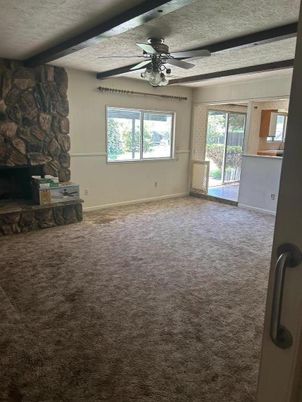Empty room, Fireplace, Interior, Stone Walls