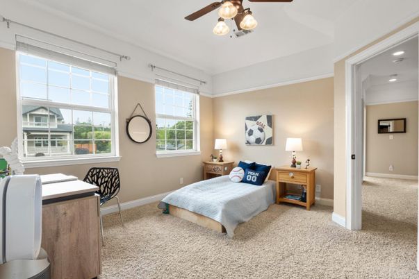 Bedroom, Interior, Recessed Lighting