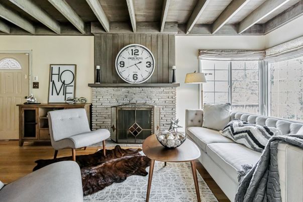 Fireplace, Interior, Living room, Wooden Beams, Wooden Ceilings, Wood Texture Flooring