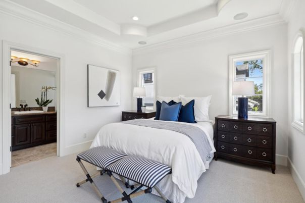 Bedroom, Interior, Recessed Lighting