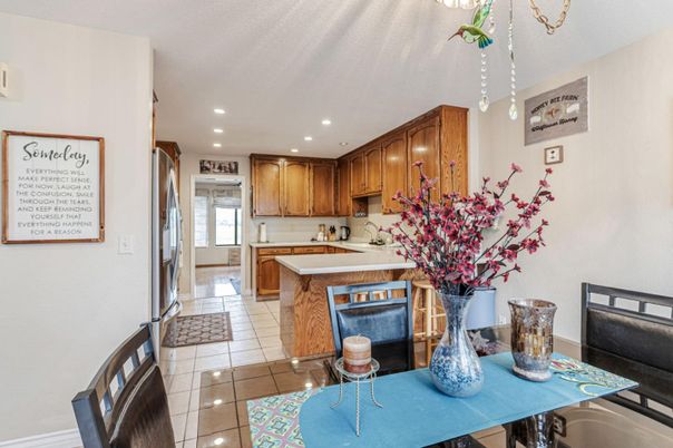 Dining room, Interior, Kitchen, Recessed Lighting