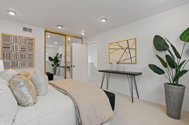 Bedroom, Interior, Recessed Lighting