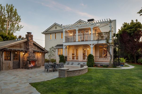 Backyard, Exterior, Fireplace