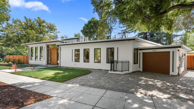 Attached, Backyard, Exterior, Facade, Ranch