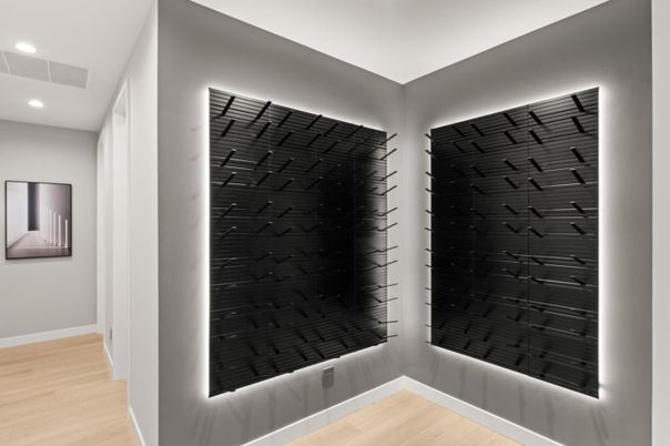 Interior, Recessed Lighting, Wine Storage, Wood Texture Flooring
