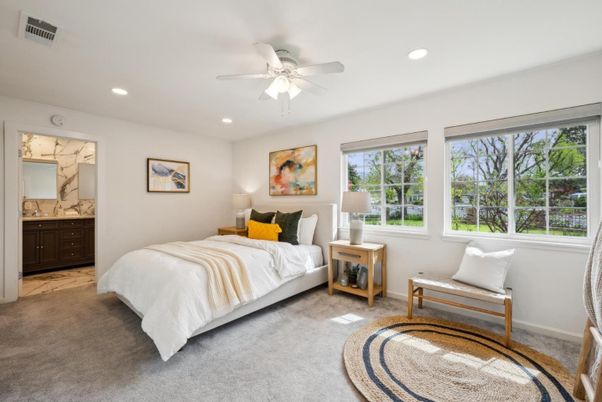 Bedroom, Interior, Recessed Lighting