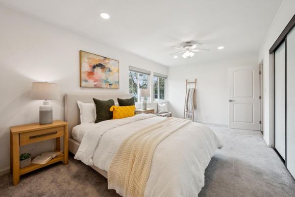 Bedroom, Interior, Recessed Lighting