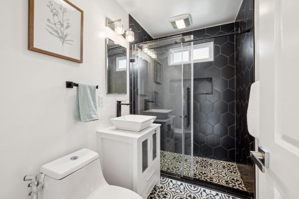 Bathroom, Glass Shower, Interior