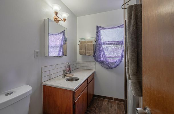 Bathroom, Interior, Wood Texture Flooring