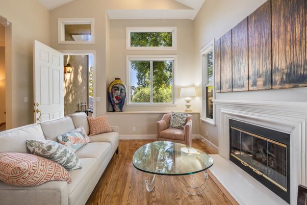 Fireplace, Interior, Living room, Wood Texture Flooring
