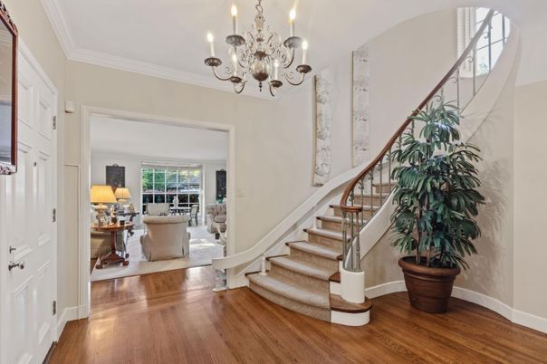 Chandelier, Interior, Wood Texture Flooring
