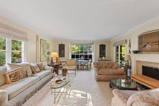 Dining room, Fireplace, Interior, Living room