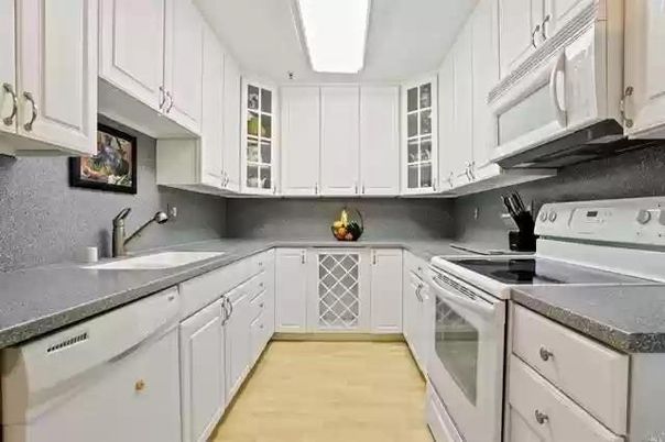 Interior, Kitchen, Wood Texture Flooring