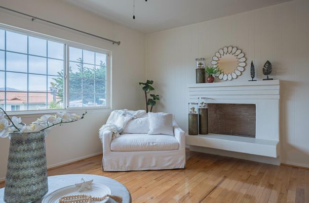 Fireplace, Interior, Wood Texture Flooring