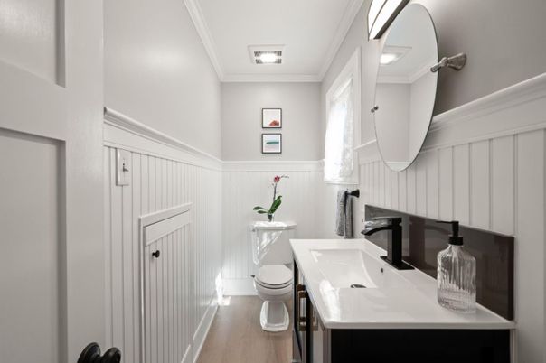 Bathroom, Interior, Wood Texture Flooring