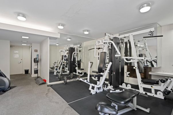 Fitness Equipment, Gym, Interior, Recessed Lighting