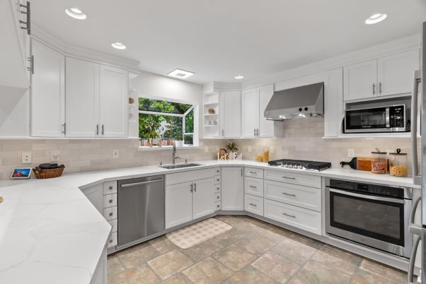 Interior, Kitchen, Recessed Lighting, Stainless Steel Appliances