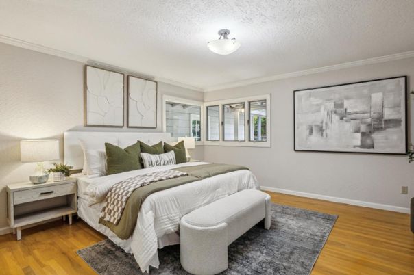 Bedroom, Interior, Wood Texture Flooring