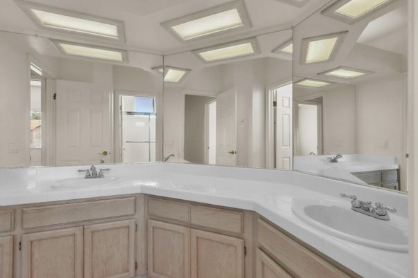Bathroom, Dual Sink Vanities, Interior, Tile Countertops