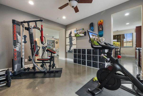Fitness Equipment, Interior, Recessed Lighting