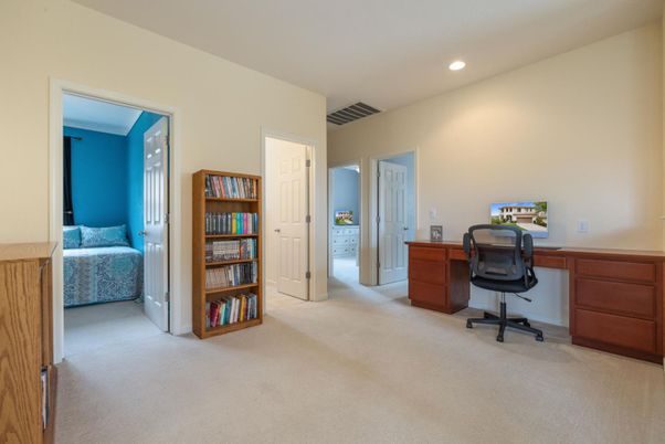 Bedroom, Home Office, Interior, Recessed Lighting