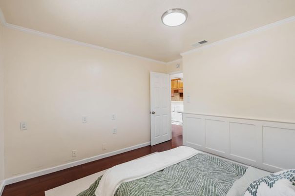 Bedroom, Interior, Wood Texture Flooring
